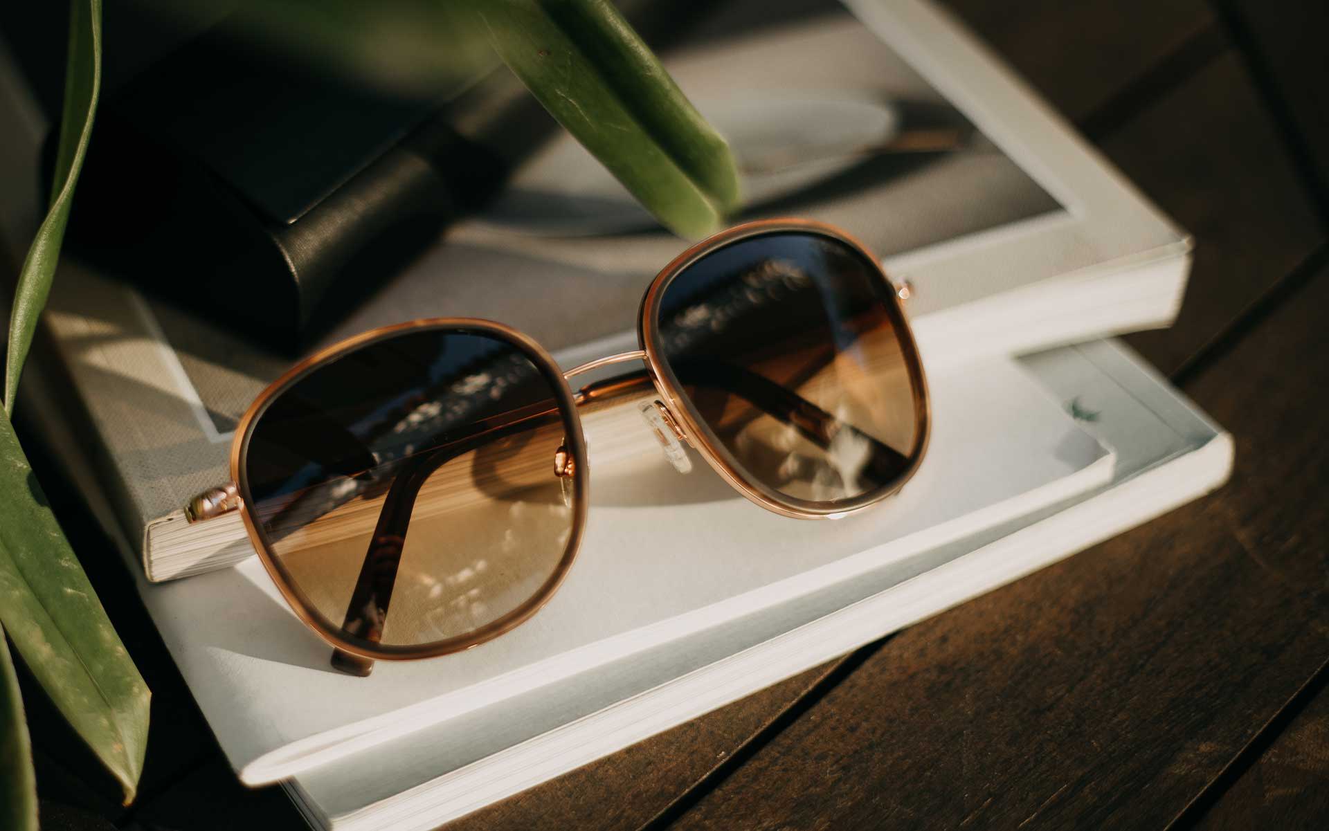 Oversize Rose Gold Mirror Sunglasses - Well Pick
