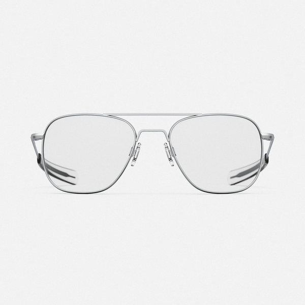 Aviator Military Special Edition Matte Chrome Clear Prescription Eyewear