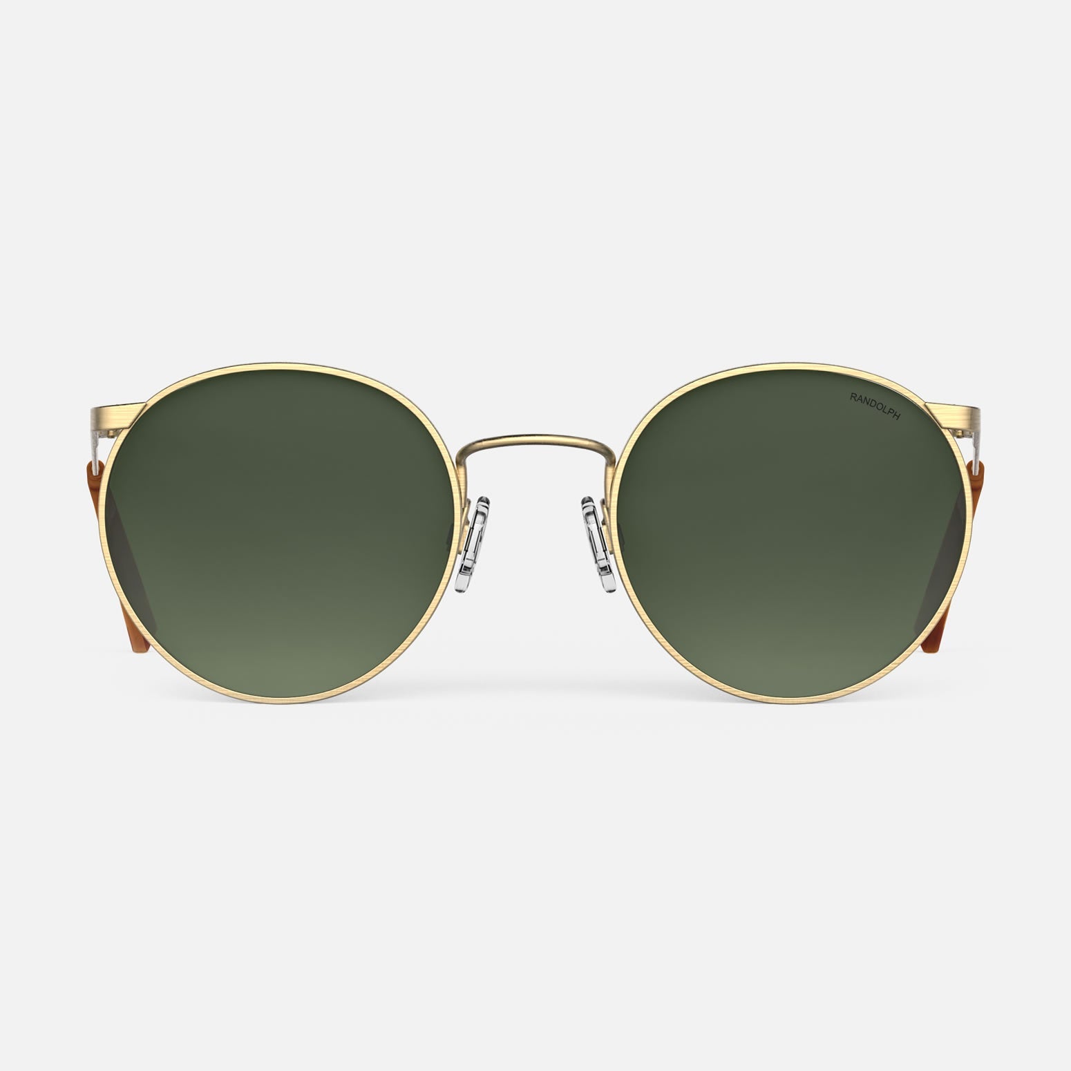 P3 Round Sunglasses in 23k Gold | Randolph USA