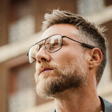 Class A Aviator - Navy & Clear - Prescription Eyewear