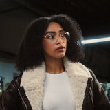 Aviator - Matte Chrome & Clear - Prescription Eyewear