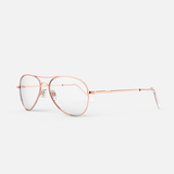 Amelia - 22k Rose Gold & Clear - Prescription Eyewear