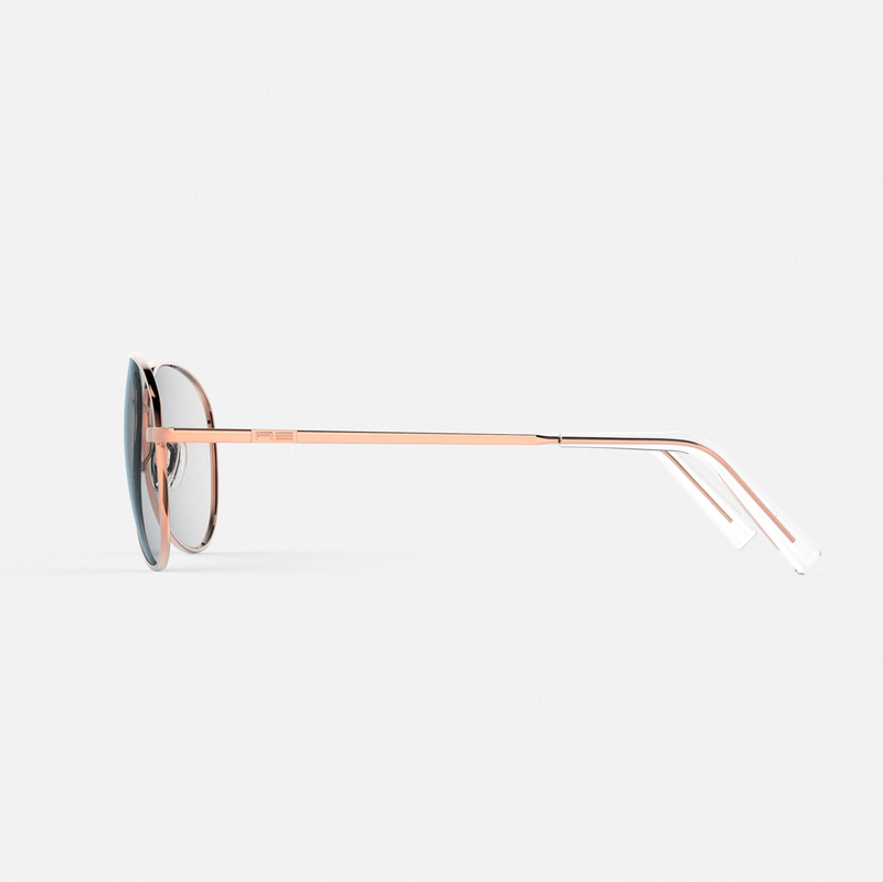 Amelia - 22k Rose Gold & Clear - Prescription Eyewear