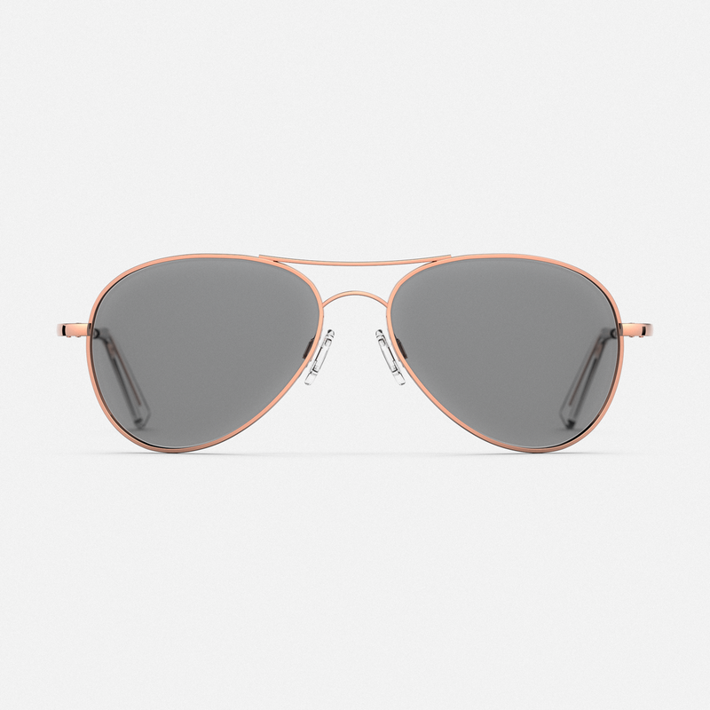 Amelia - 22k Rose Gold & Clear - Prescription Eyewear