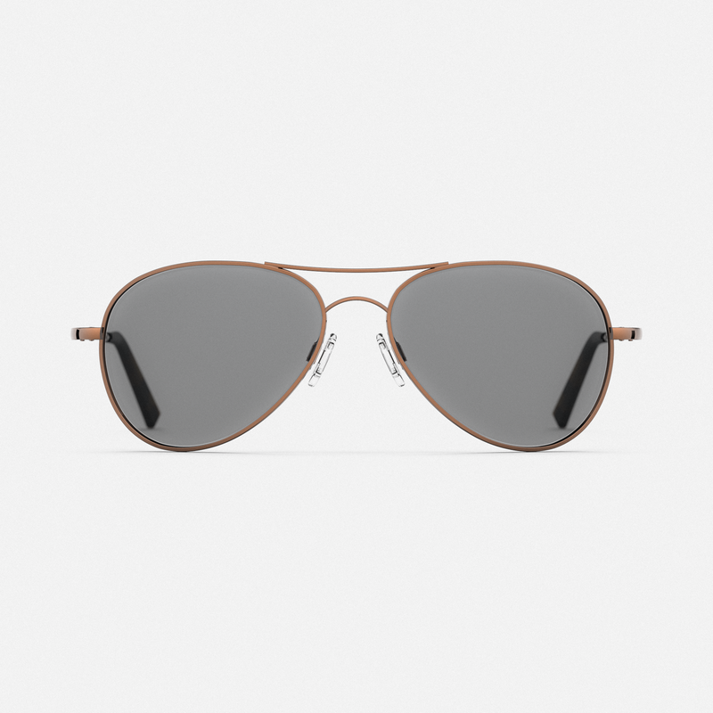 Amelia - 22k Chocolate Gold & Clear - Prescription Eyewear