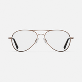 Amelia - 22k Chocolate Gold & Clear - Prescription Eyewear