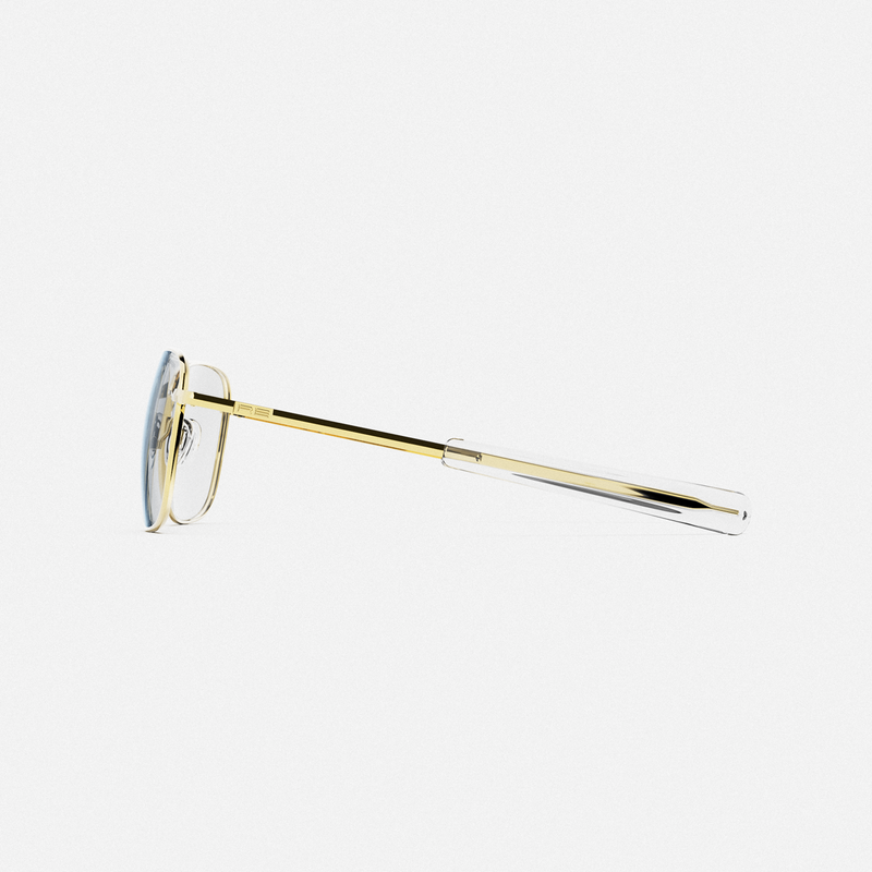 Aviator - 23k Gold & Clear - Prescription Eyewear