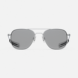 Aviator - Military Special Edition - Matte Chrome & Clear - Prescription Eyewear