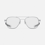 Aviator - Military Special Edition - Matte Chrome & Clear - Prescription Eyewear