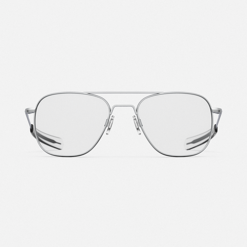 Aviator - Military Special Edition - Matte Chrome & Clear - Prescription Eyewear