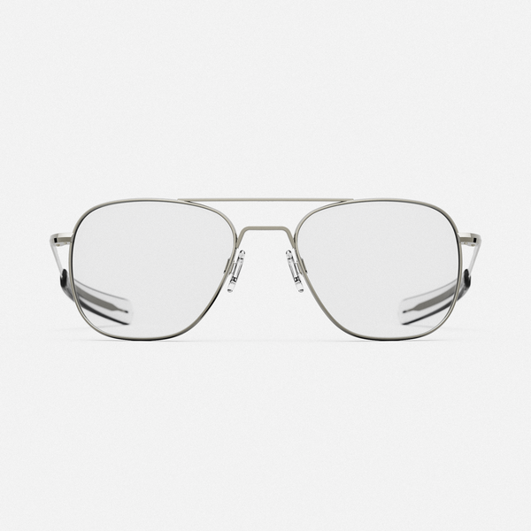 Aviator - Gunmetal & Clear - Prescription Eyewear