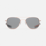 Aviator - 22k Rose Gold & Clear - Prescription Eyewear