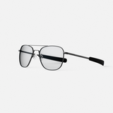 Aviator - Matte Black & Clear - Prescription Eyewear