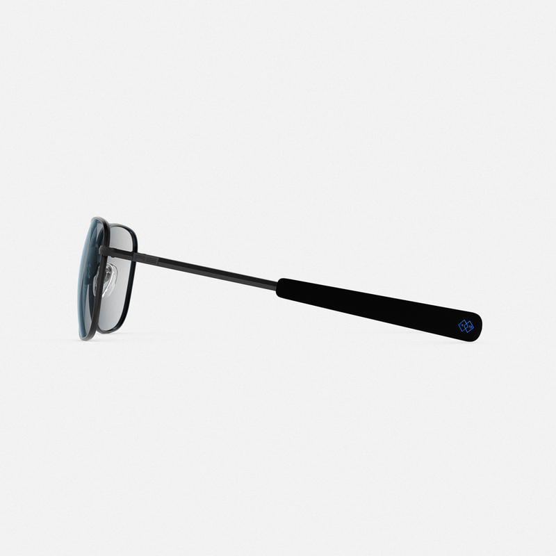 Aviator - Matte Black & Clear - Prescription Eyewear