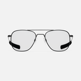 Aviator - Matte Black & Clear - Prescription Eyewear