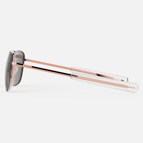 Aviator - 22k Rose Gold & American Gray