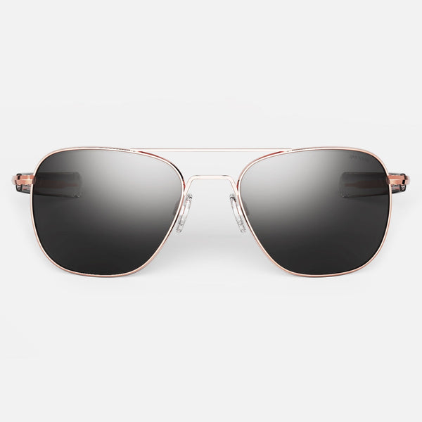 Aviator - 22k Rose Gold & American Gray