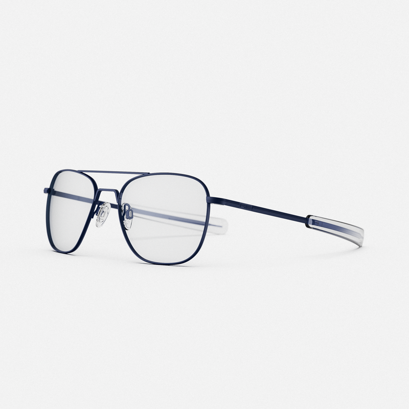 Class A Aviator - Navy & Clear - Prescription Eyewear