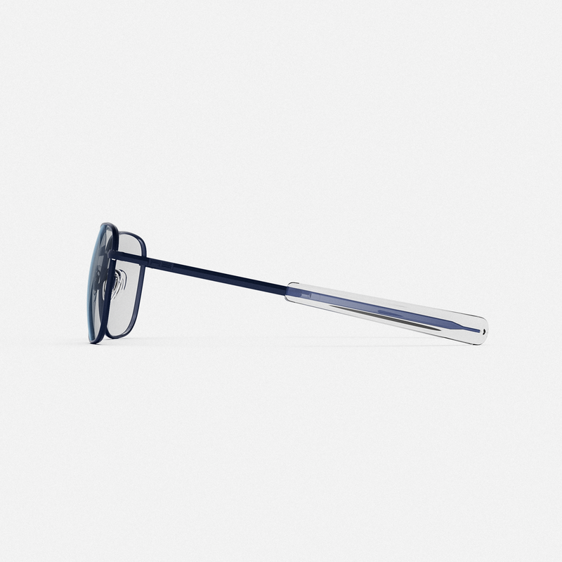 Class A Aviator - Navy & Clear - Prescription Eyewear