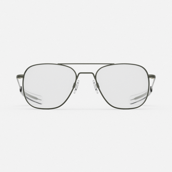 Class A Aviator - Military Olive & Clear - Prescription Eyewear