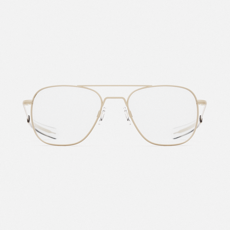 Class A Aviator - Desert Sand & Clear - Prescription Eyewear