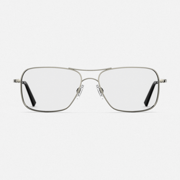 Archer - Gunmetal & Clear - Prescription Eyewear