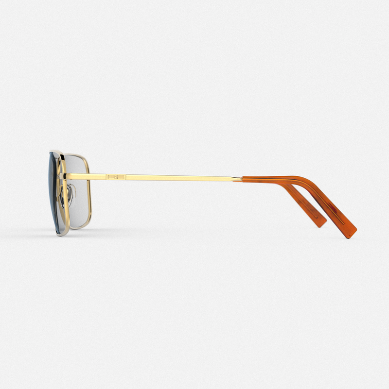 Archer - 23k Gold & Clear - Prescription Eyewear