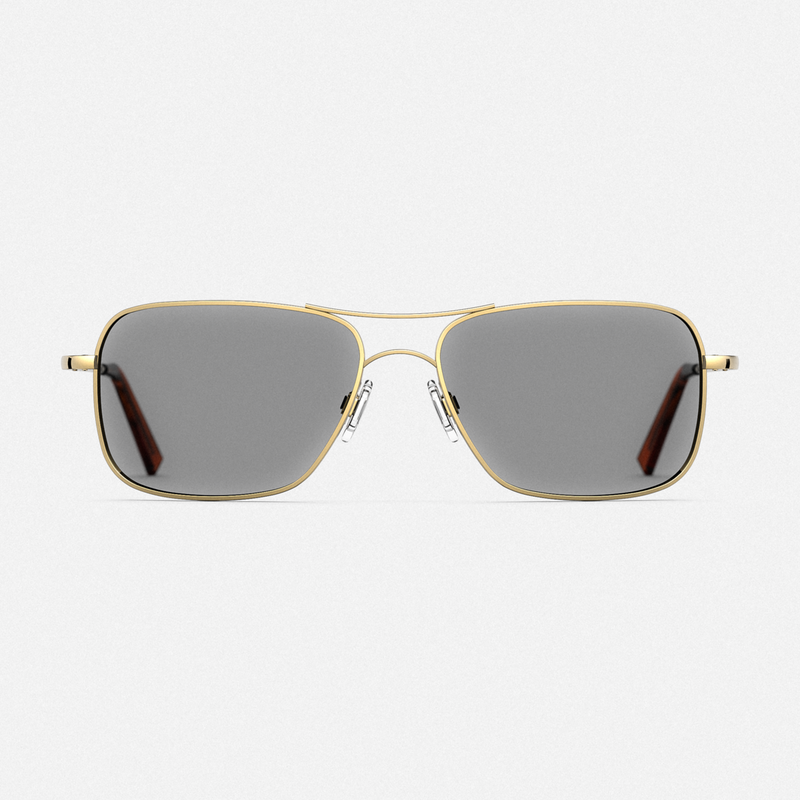 Archer - 23k Gold & Clear - Prescription Eyewear