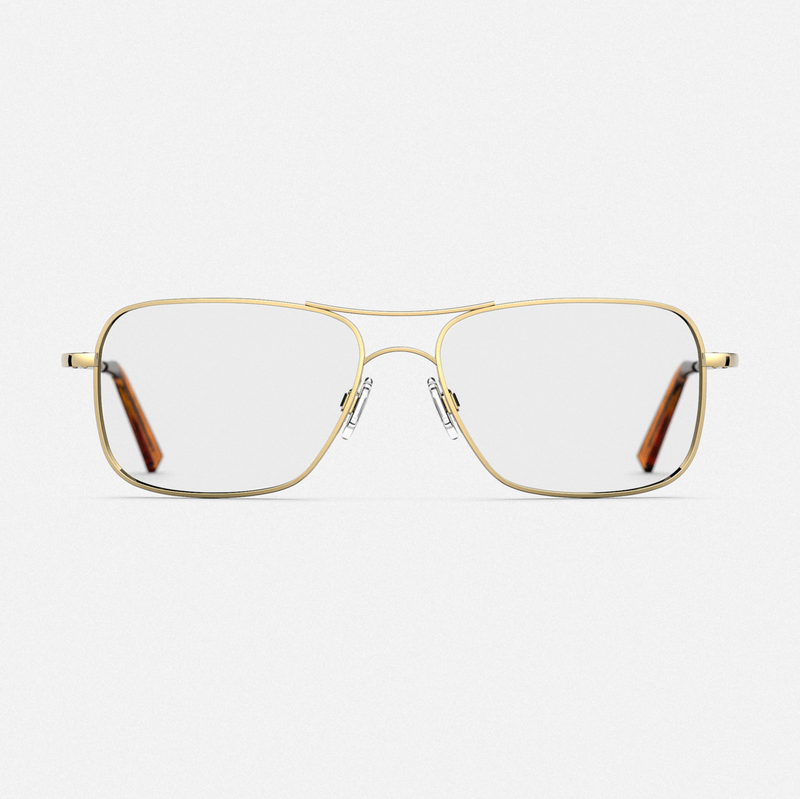 Archer - 23k Gold & Clear - Prescription Eyewear