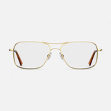 Archer - 23k Gold & Clear - Prescription Eyewear