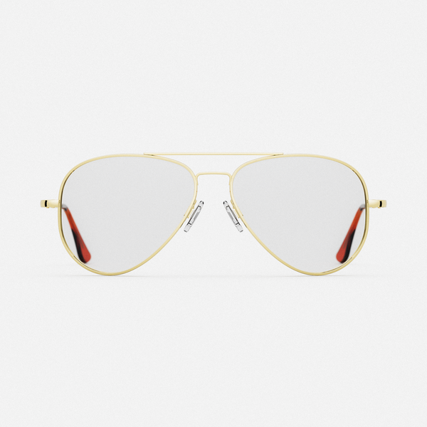 Clear gold aviator sunglasses online