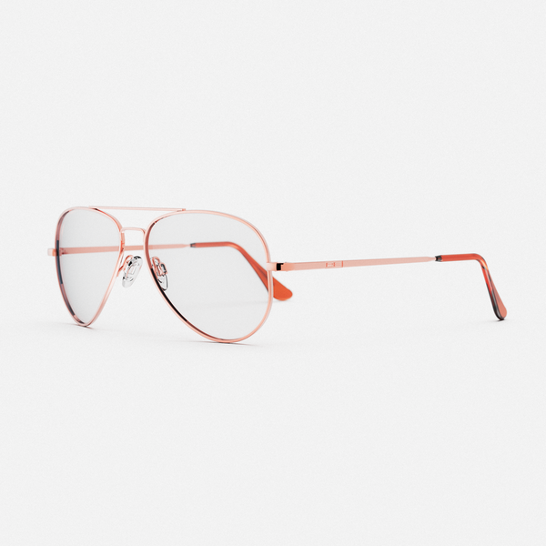 Concorde - 22k Rose Gold & Clear - Prescription Eyewear