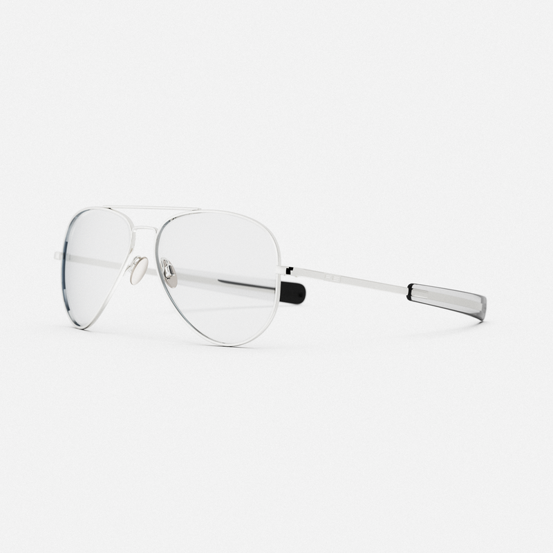 Concorde - 23k White Gold & Clear - Prescription Eyewear