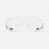 Concorde - 23k White Gold & Clear - Prescription Eyewear