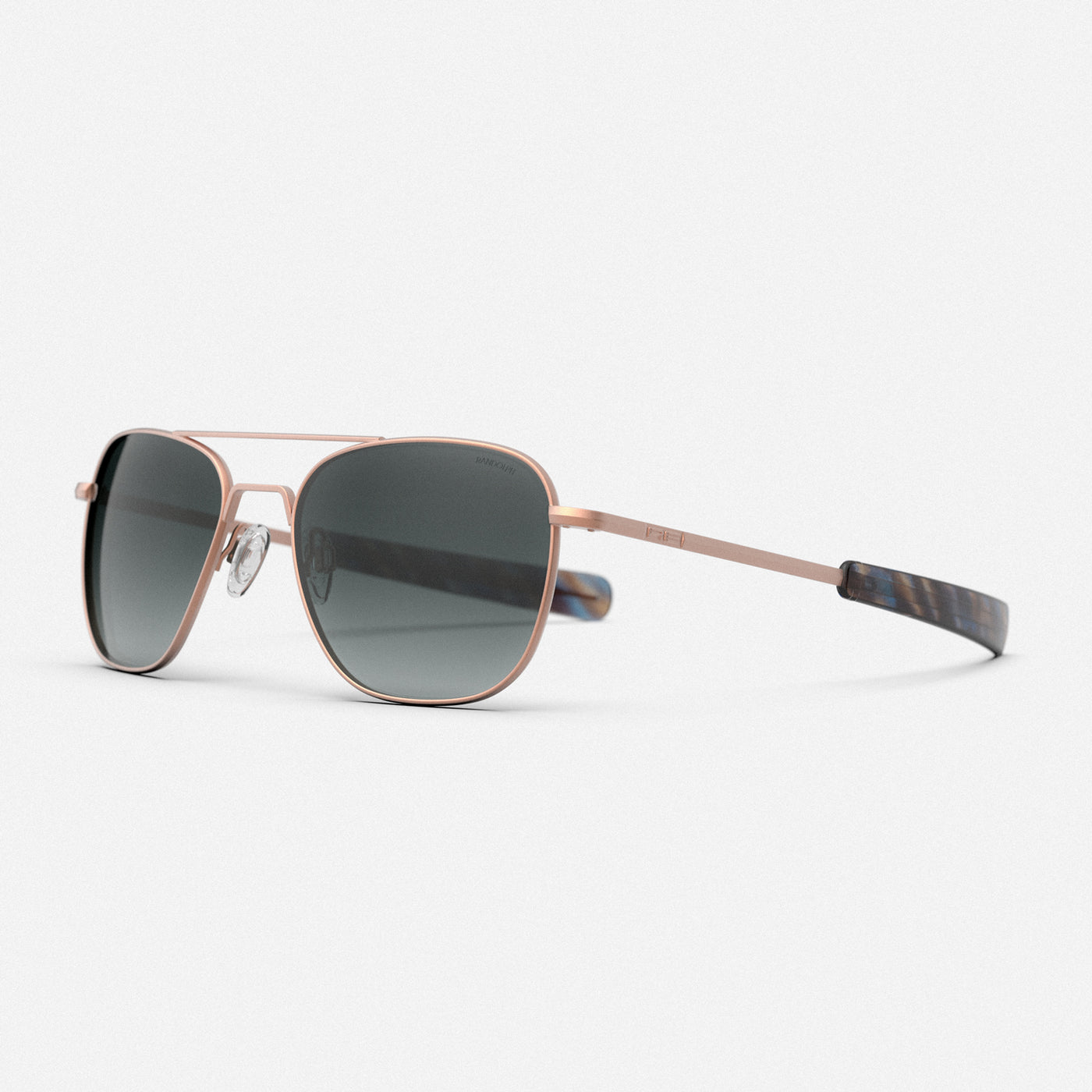 Randolph Engineering Aviator 22K deals Rose Gold Sunglasses