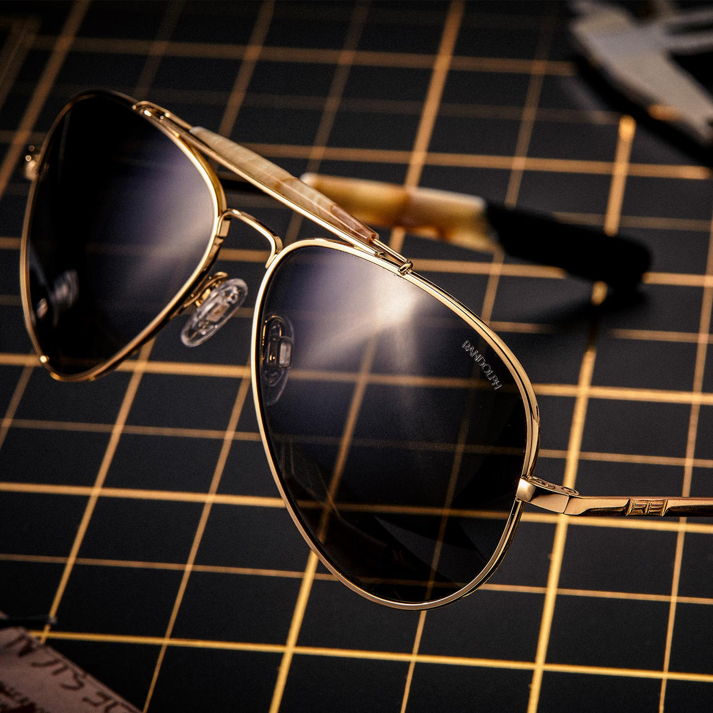 50th Anniversary Sportsman Sunglasses - 23k Gold | Randolph USA