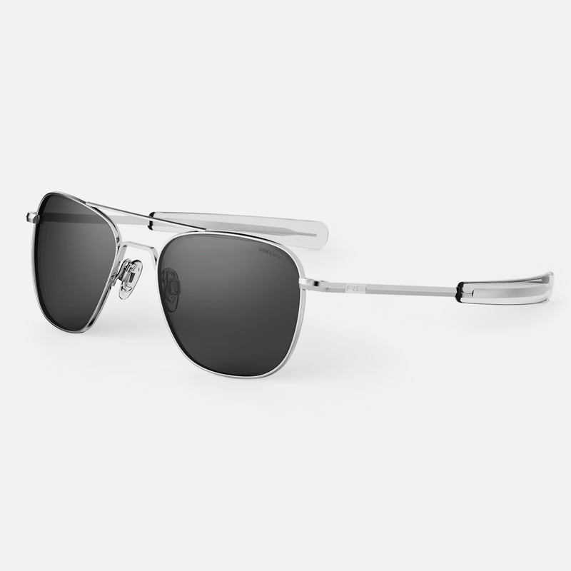 Aviator - Bright Chrome Randolph | USA Sunglasses