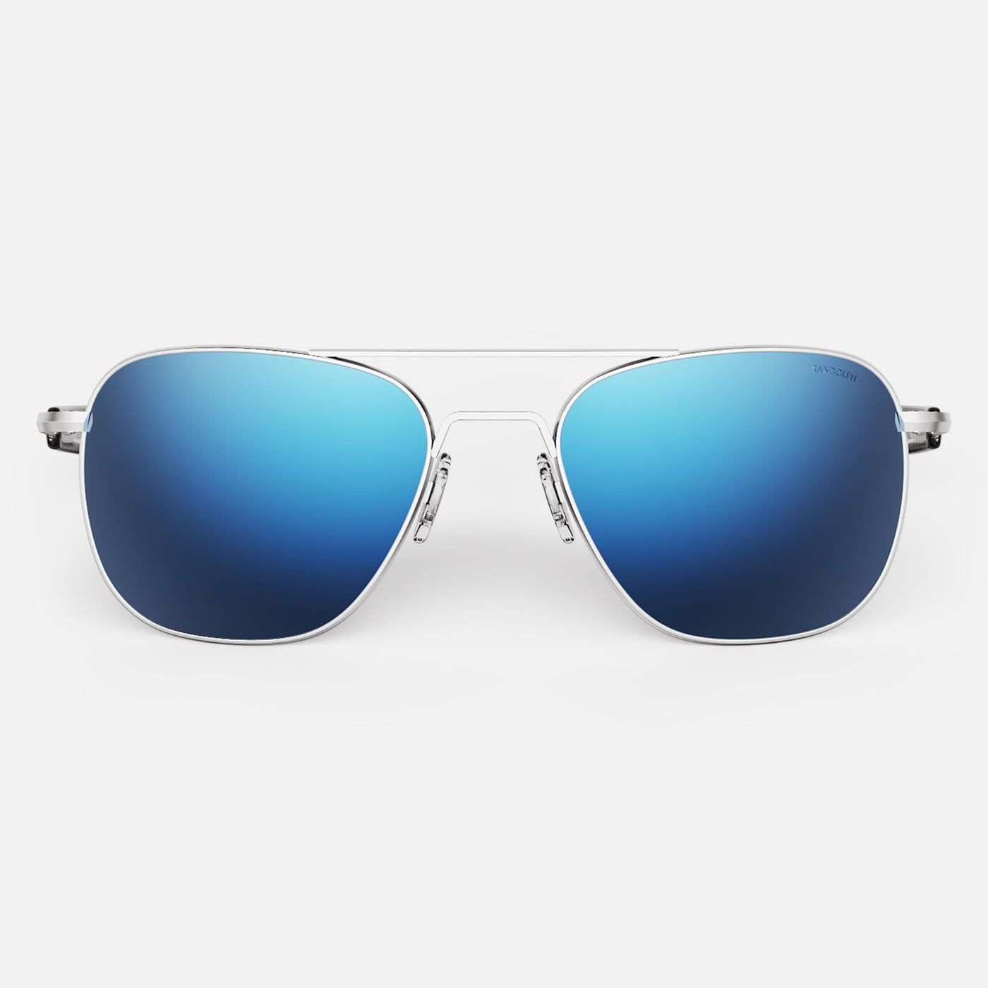 Blue glass aviator sunglasses on sale