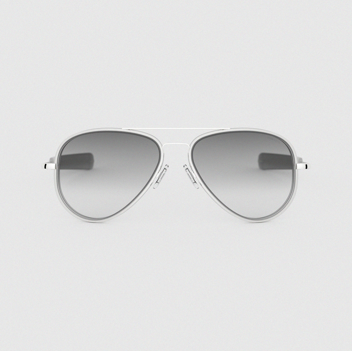 Randolph Sunglasses Concorde Fusion - Bright Chrome with Coastal Gray